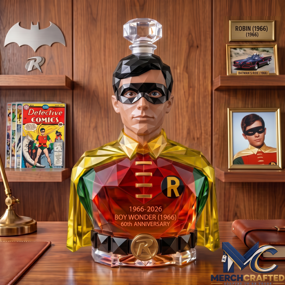 1966 Batman Robin “Boy Wonder” 60th Anniversary Whiskey Decanter