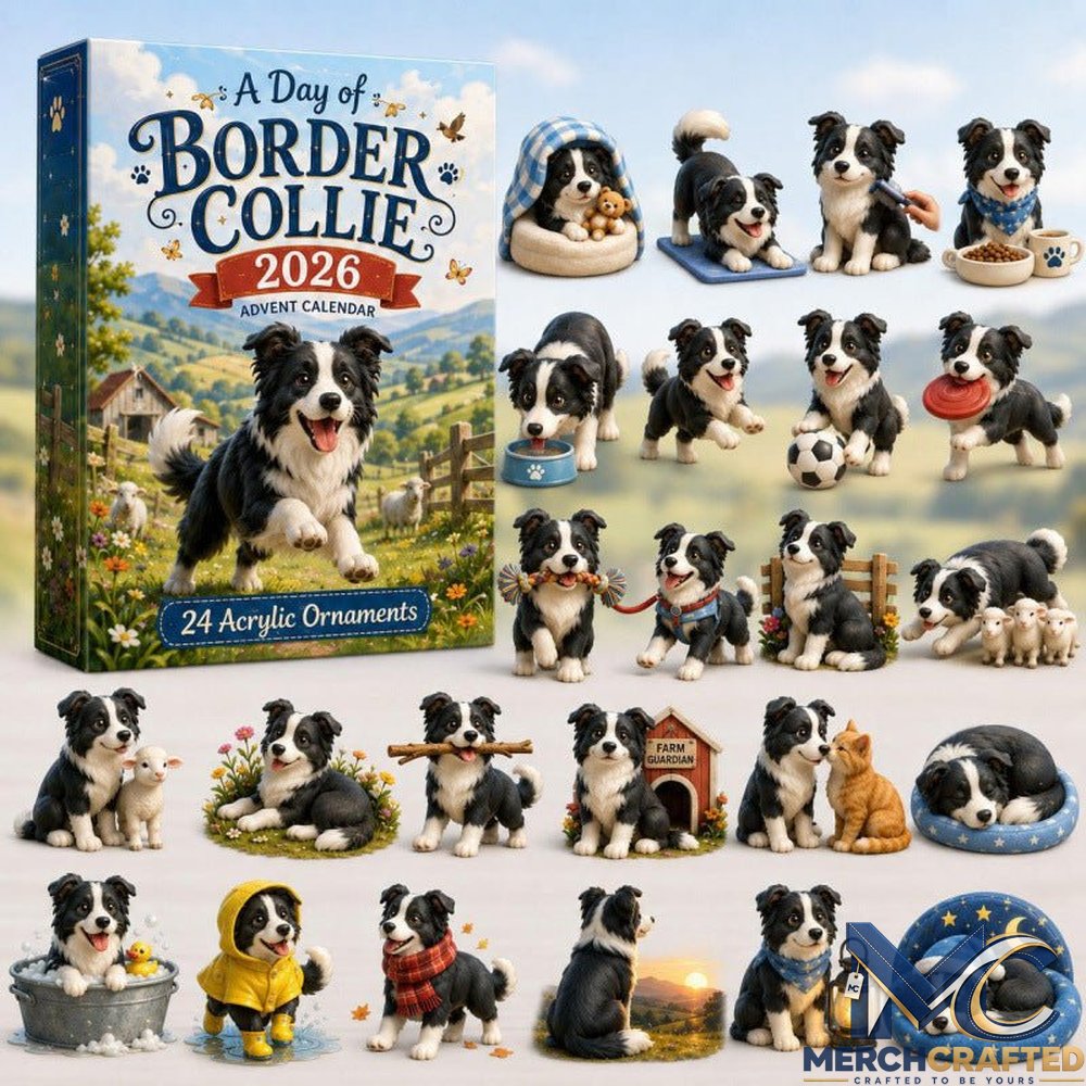 2026 Grassland Running Sheepdog Blind Box - 24-Day Festive Countdown Advent Calendar