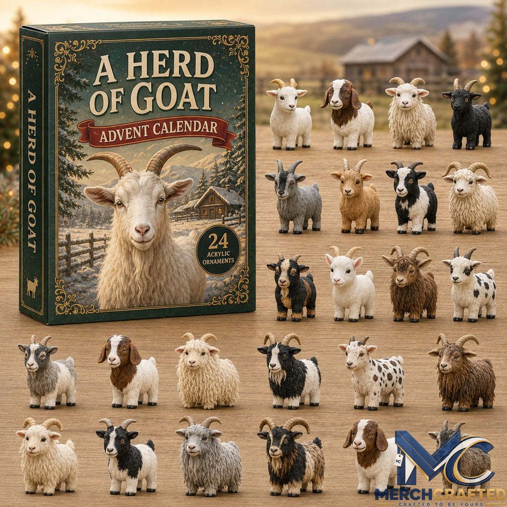 24 Days of Goats - 24 Collectible Acrylic Goat Charms Advent Calendar