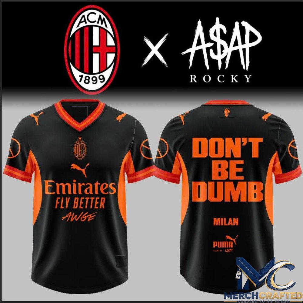 A$AP Rocky AC Milan Do Not Be Dumb Football Jersey