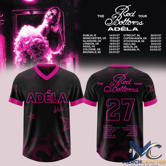 Adéla - The Red Bottoms Tour UK& Europe 2027 Football Jersey