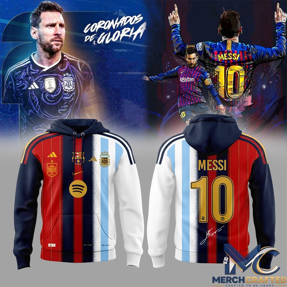 Argentina Lionel Messi GOAT Special Edition Football Hoodie