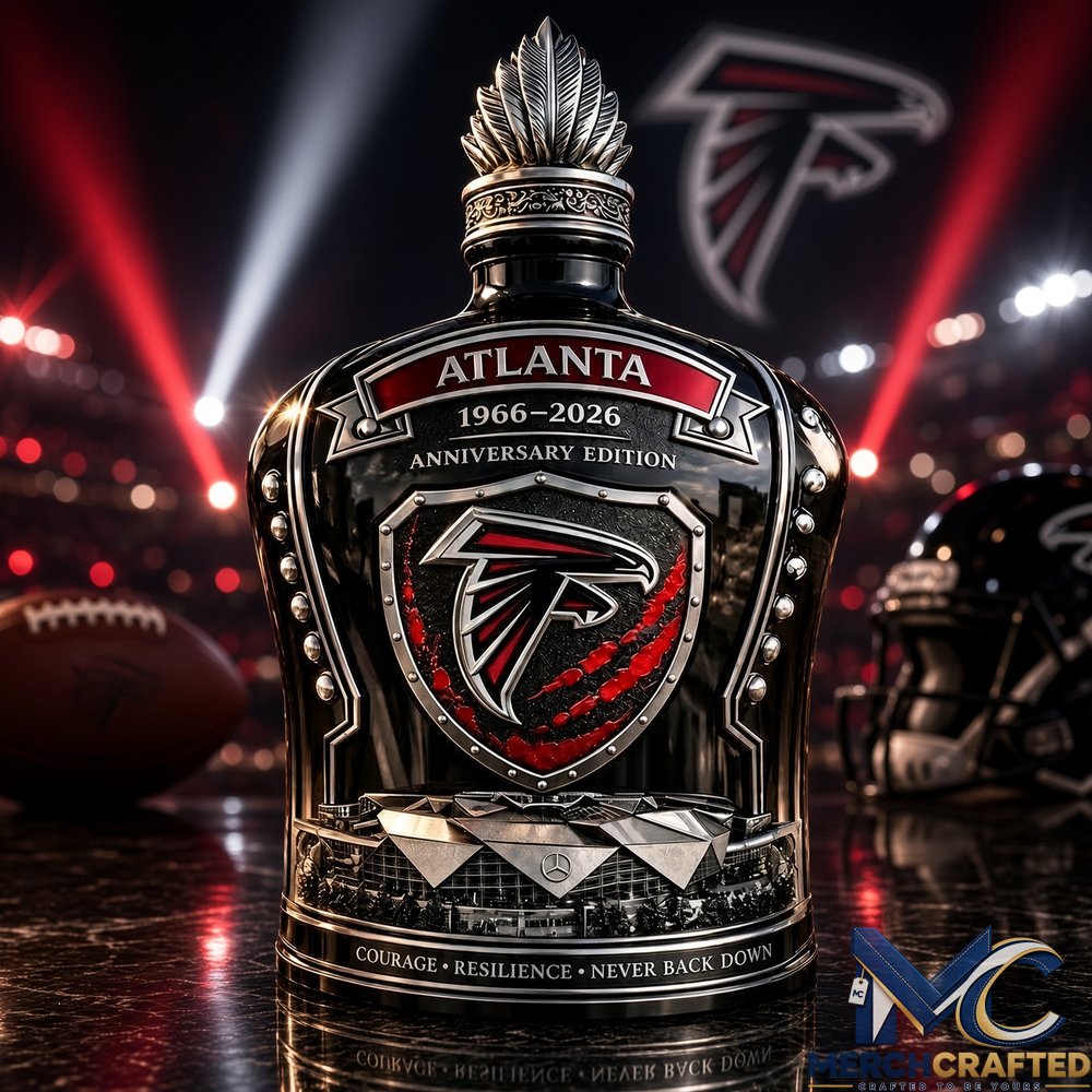 Atlanta Falcons 60th Anniversary Whiskey Decanter
