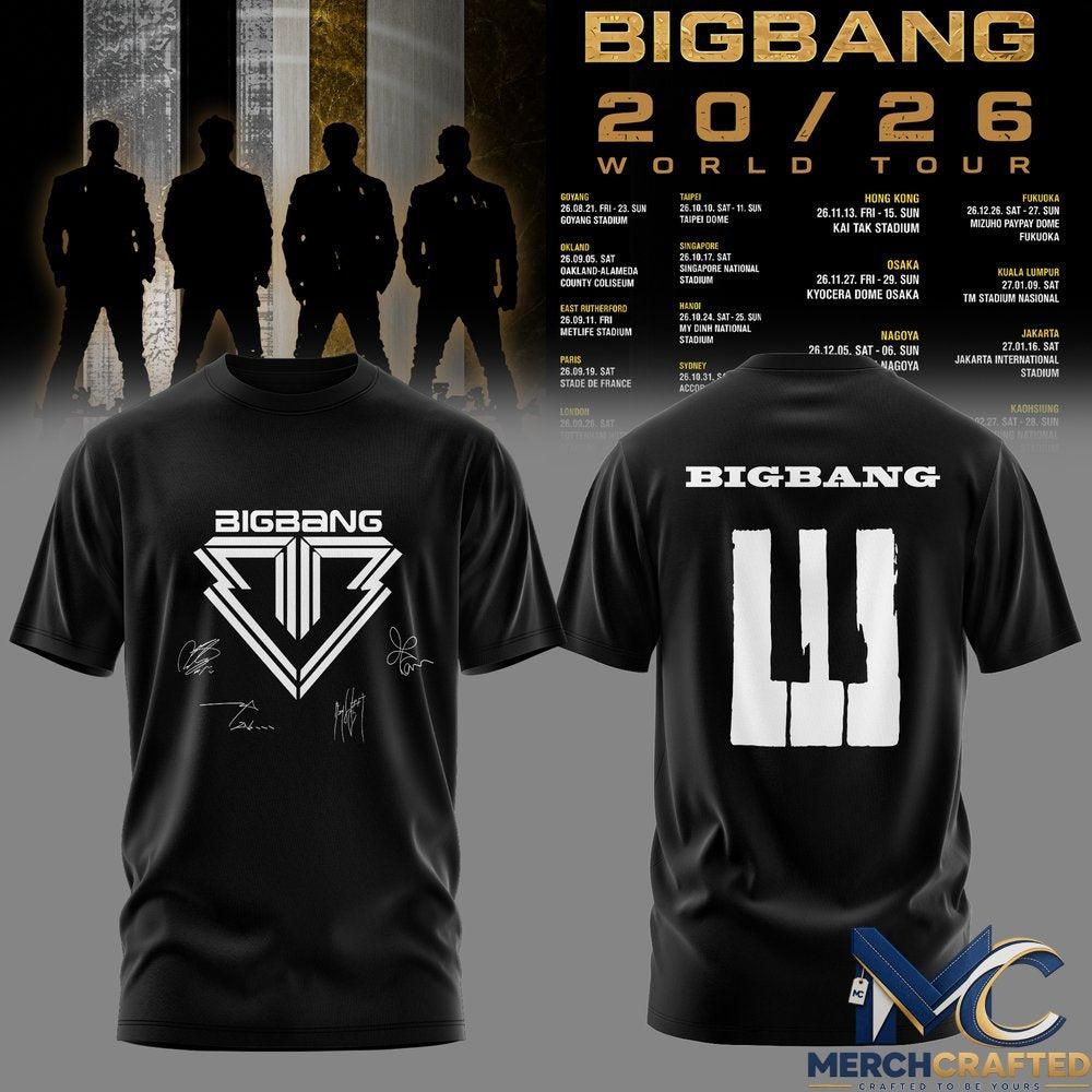 BIGBANG 20th Anniversary World Tour Limited T-Shirt – Merch Crafted