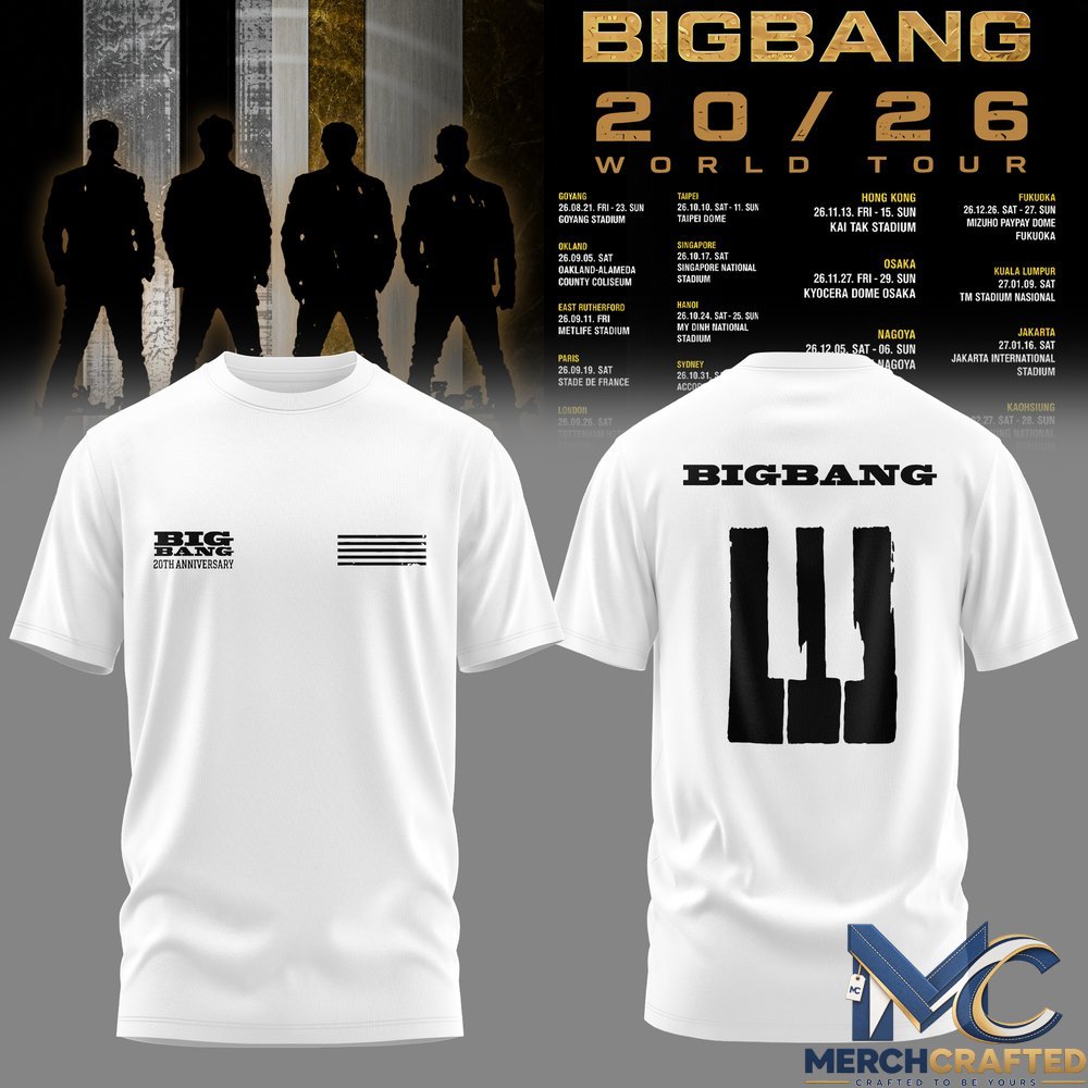 BIGBANG 20th Anniversary World Tour 26-27 Limited T-Shirt – Merch