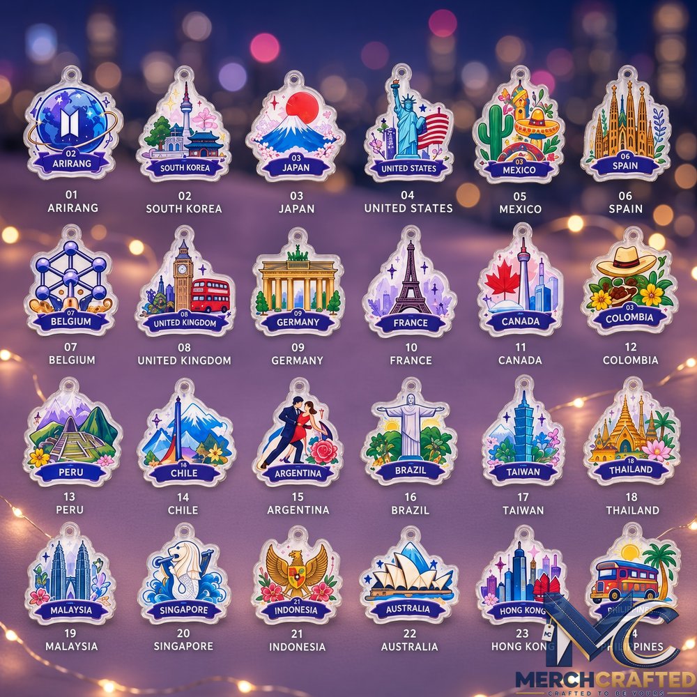 BTS World Tour Arirang 2026-2027 Limited Edition Advent Calendar – 24 Acrylic Ornaments