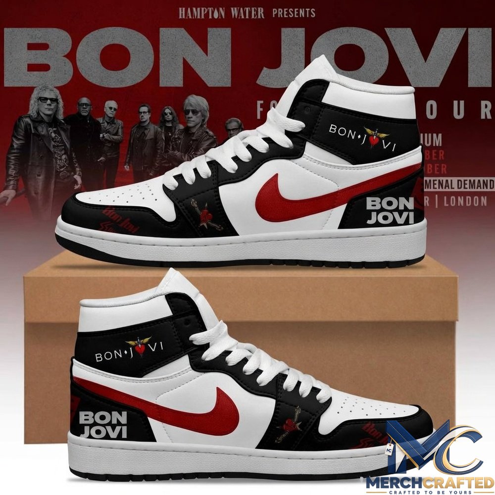Bon Jovi Forever Tour 2026 Special Air Jordan 1 Shoes