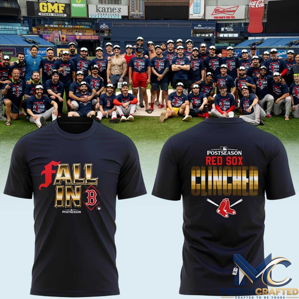 Boston Red Sox Postseason 2026 T-Shirt No Time Like October Clinched Tee