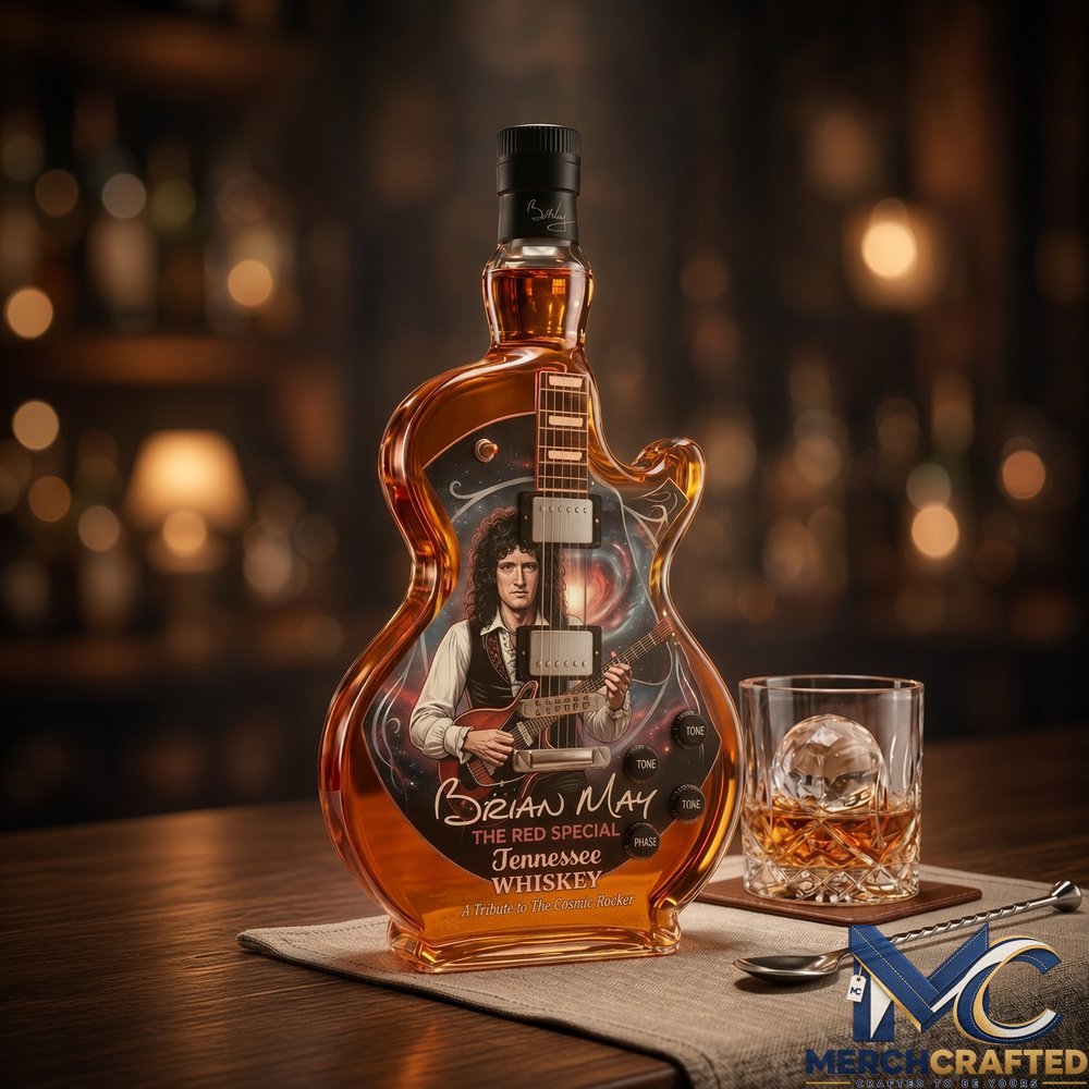 Brian May Red Special Guitar Whiskey Bottle