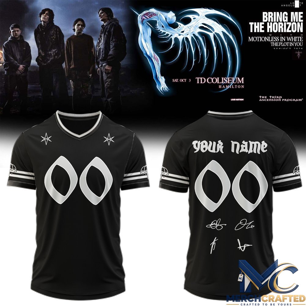 Bring Me the Horizon signed Custom Football Jersey