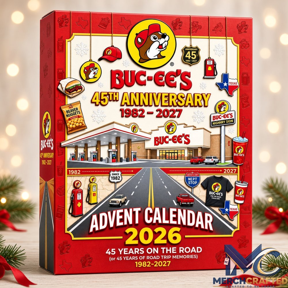 Buc-ee's 45th Anniversary Advent Calendar 2026 – 24 Day Road Trip Gift Box