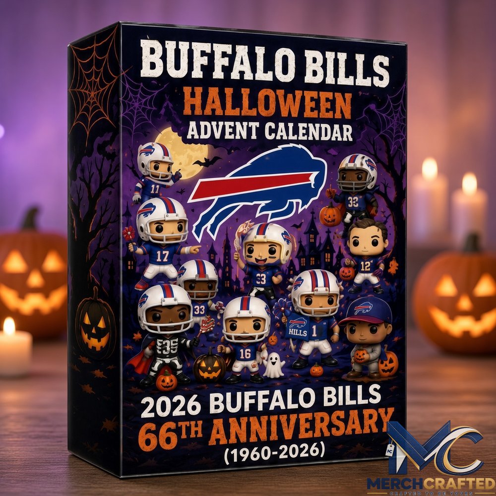 Buffalo Bills 66th Anniversary 1960β2026 Halloween Advent Calendar Bills Mafia Charm Gift Set