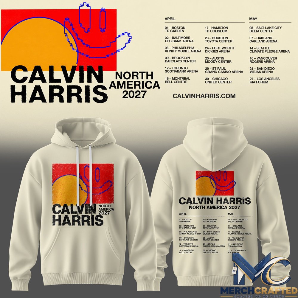 Calvin Harris North America Tour 2027 Hoodie