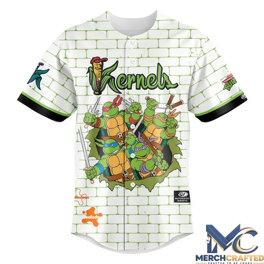Cedar Rapids Kernels 2026 TMNT Specialty Baseball Jersey