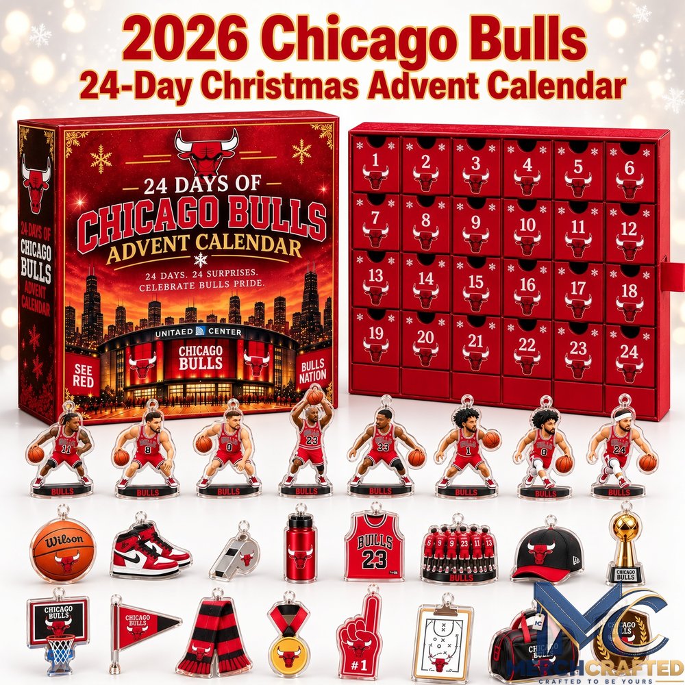 Chicago Bulls Advent Calendar 2026 – 24 Day NBA Christmas Gift Box