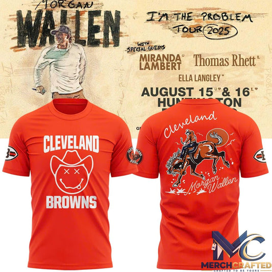 Cleveland Browns x Morgan Wallen Tour TShirt