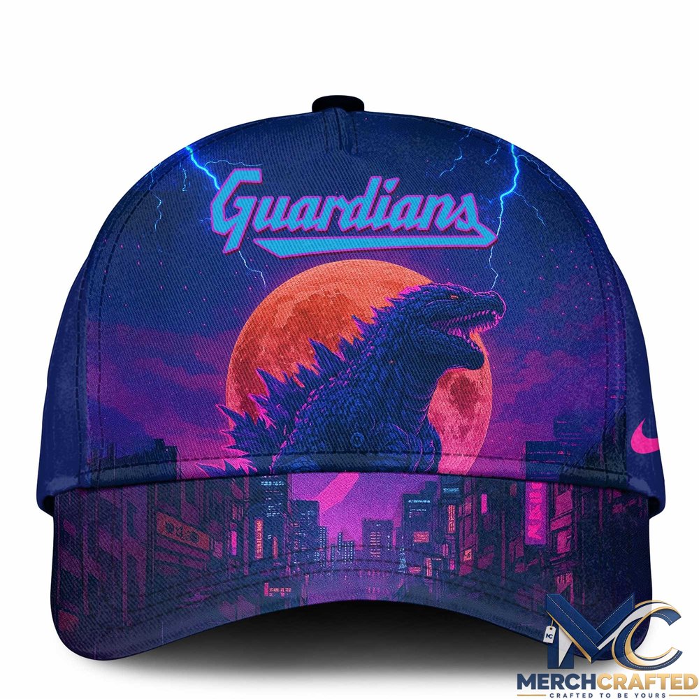 Cleveland Guardians Godzilla Neon Baseball Cap