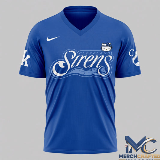 Cleveland Sirens WNBA Sky Blue x Hello Kitty 2026 Jersey Shirt