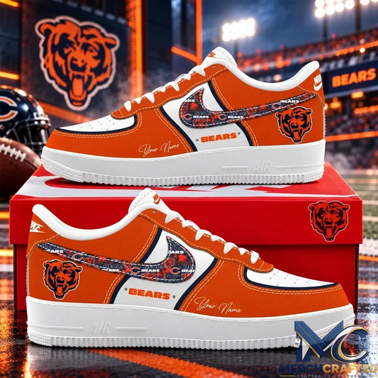 Custom Name Chicago Bears 2026 Low Top Sneakers