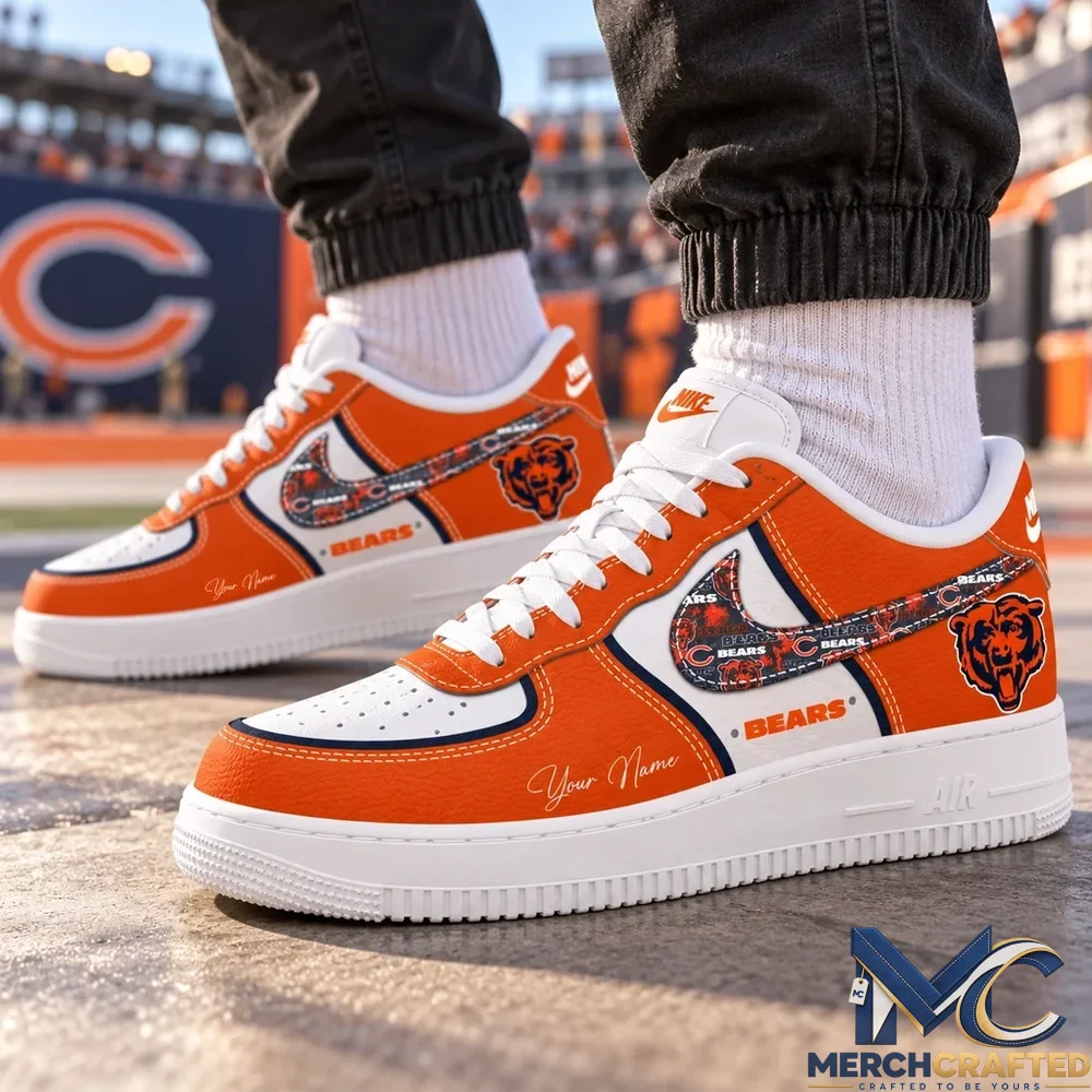 Custom Name Chicago Bears 2026 Low Top Sneakers
