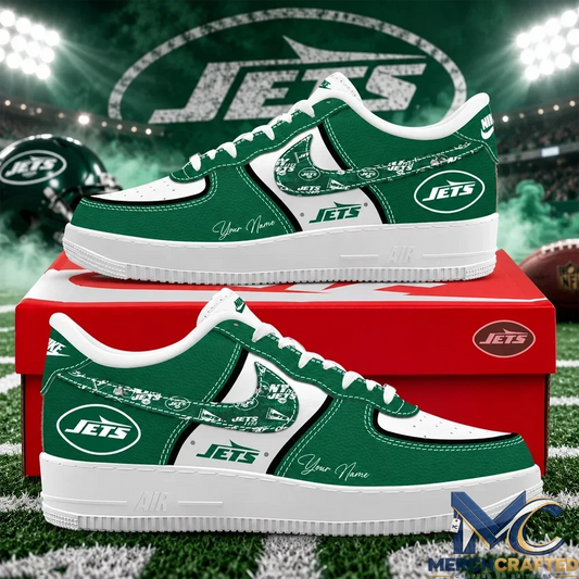Custom Name New York Jets 2026 Low Top Sneakers