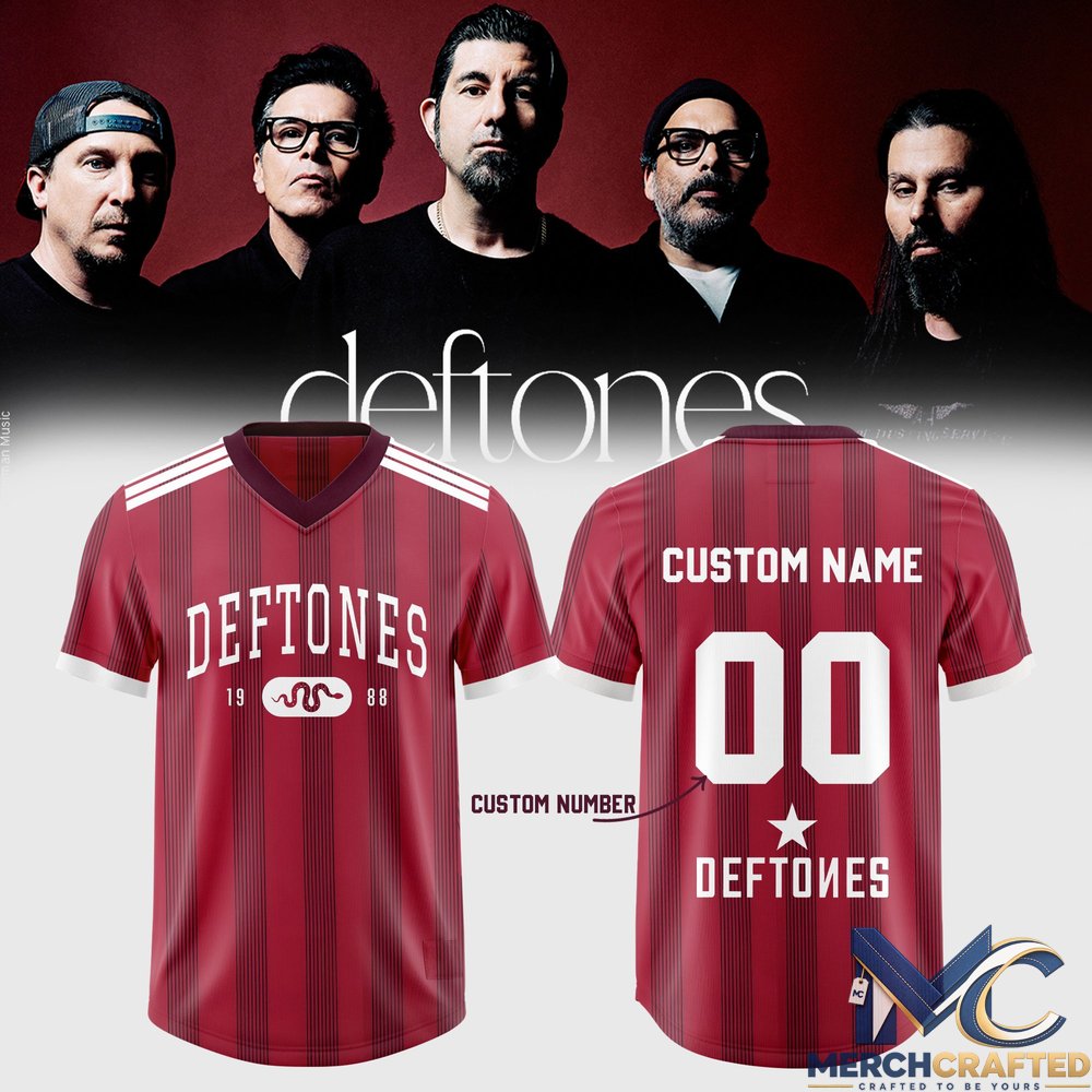 DEFTONES- 2026 EU & UK Summer Tour Limited Football Jersey – Merch