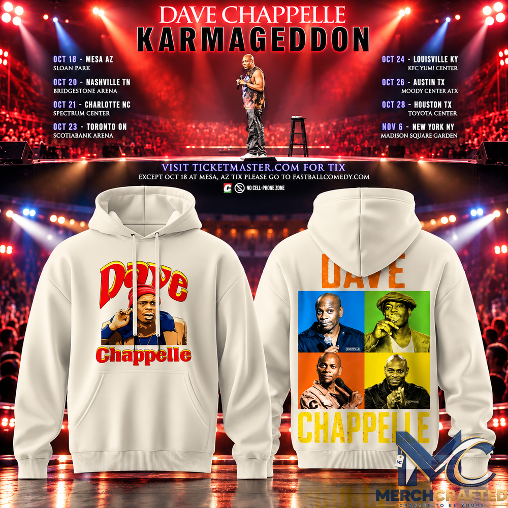 Dave Chappelle Karmageddon North America Tour 2026 Premium Hoodie