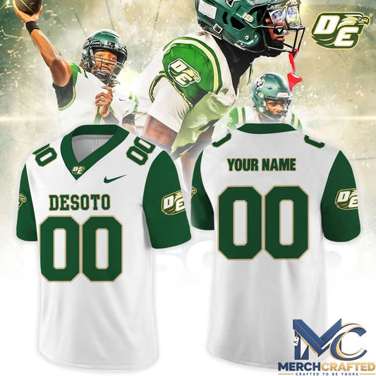 DeSoto Eagles High School Football Custom Football Jersey