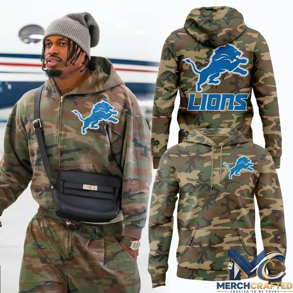Detroit Lions Camo Limited Edition Hoodie