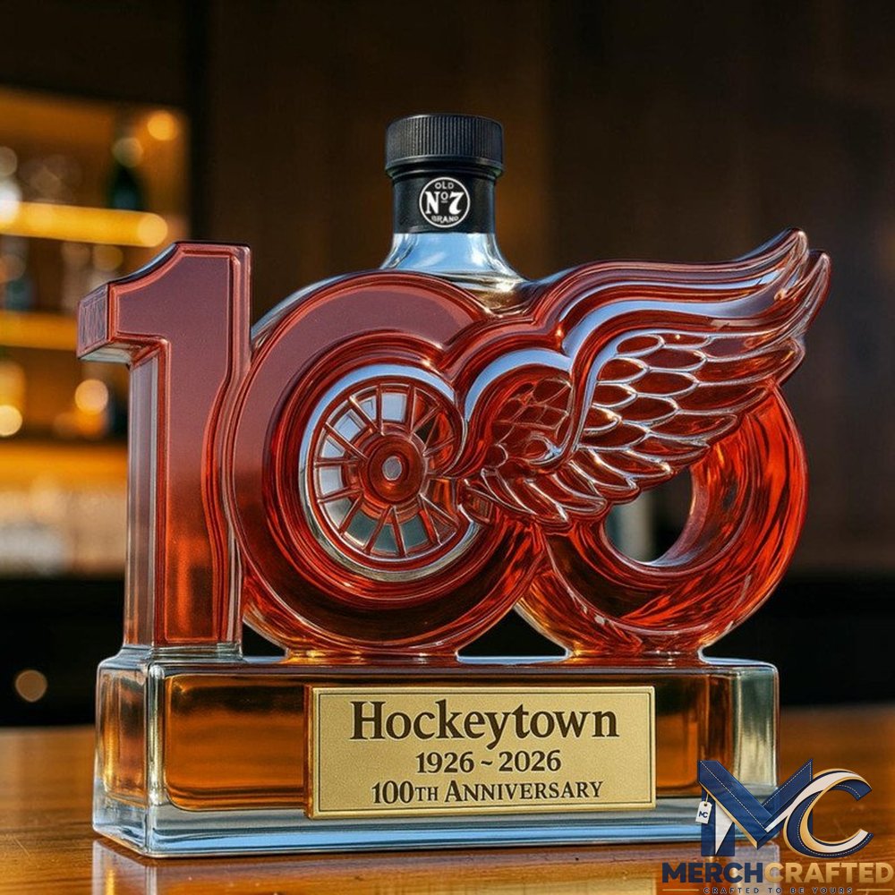 Detroit Red Wings 100th Anniversary 2026 Whiskey Decanter