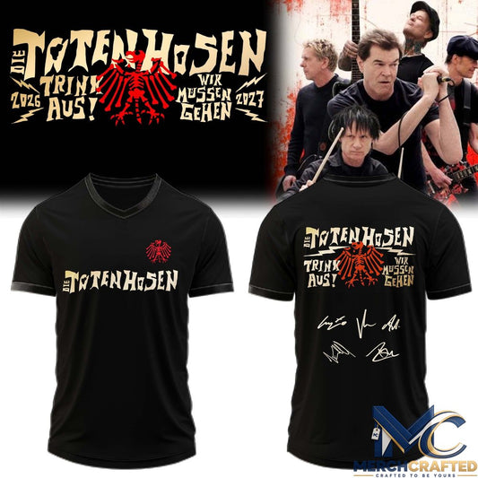Die Toten Hosen Trink Aus! Wir Müssen Gehen Tour 2026-27 Football Jersey