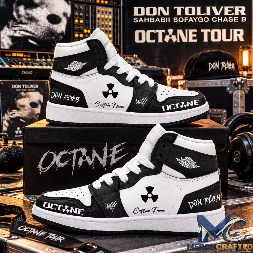 Don Toliver Octane Tour 2026 Custom Name High Top Sneakers