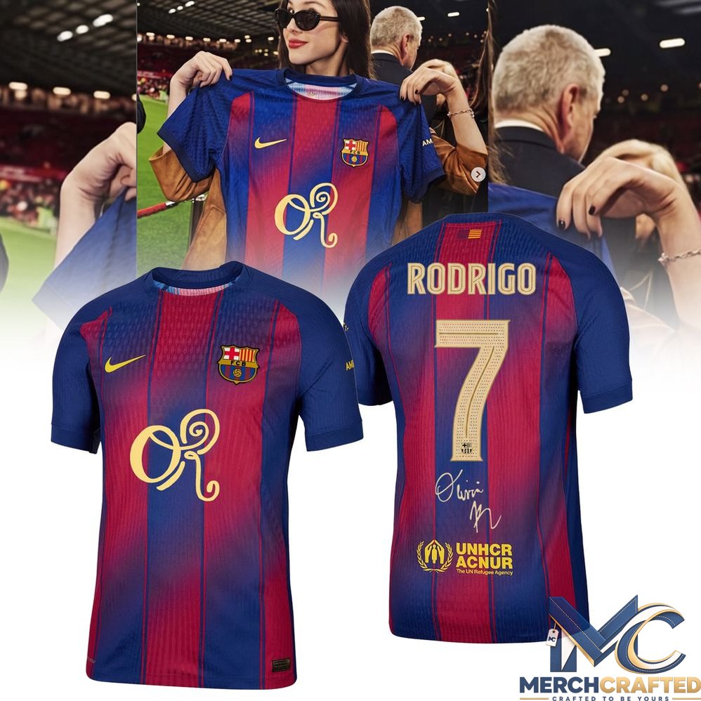 FCバルセロナ Barcelona Olivia Rodrigo L FC Barcelona x Olivia Rodrigo La Liga Champions 2026 Jersey