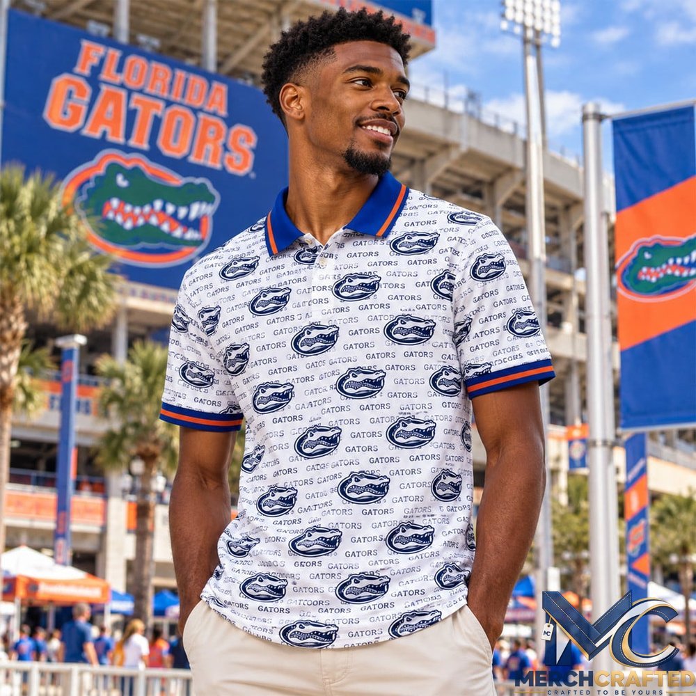 Florida Gators All Over Print Polo Shirt