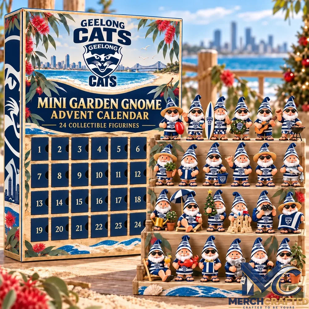 Geelong Cats AFL Mini Garden Gnome Advent Calendar 2026