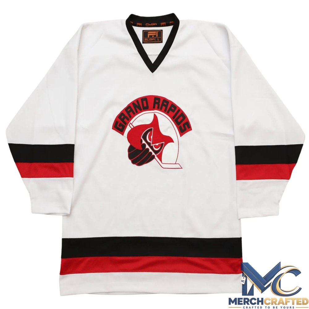 Grand Rapids Owls 1978-79 White Hockey Jersey