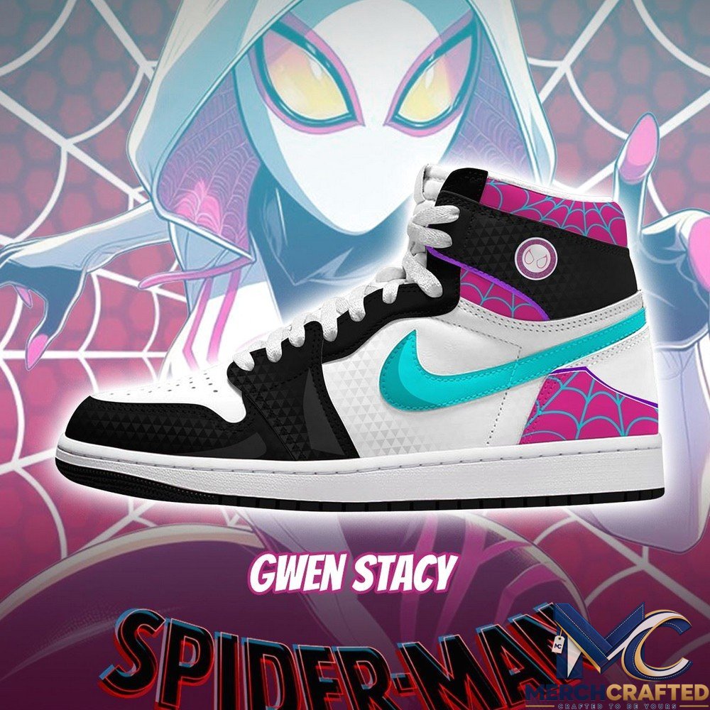Gwen Stacy Spider Man High Top Shoes