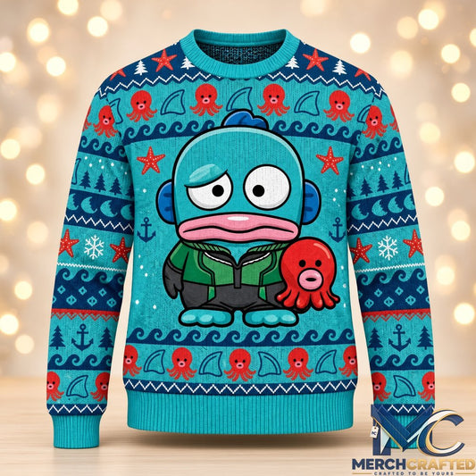 Hangyodon Ugly Christmas Sweater Sanrio The Boys The Deep Knit