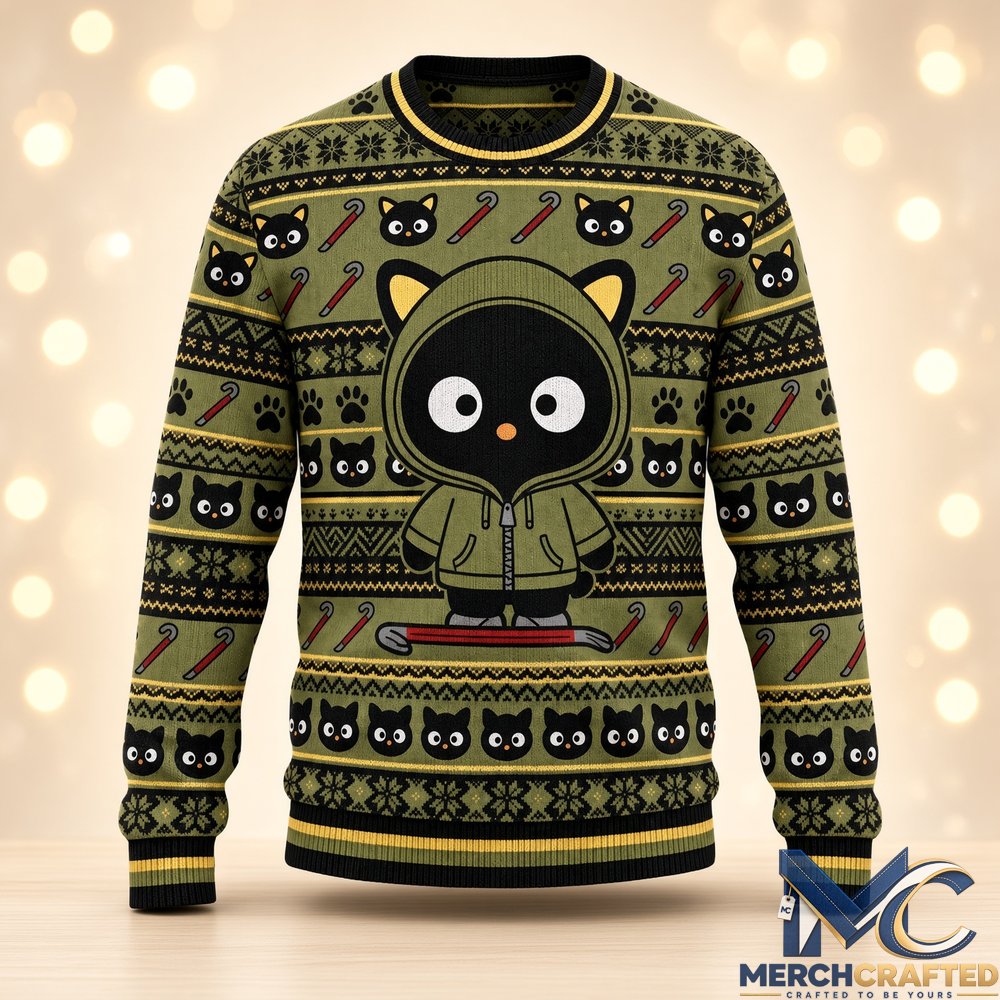 Hello Kitty Sanrio Chococat Ugly Christmas Sweater The Boys Hughie Knit