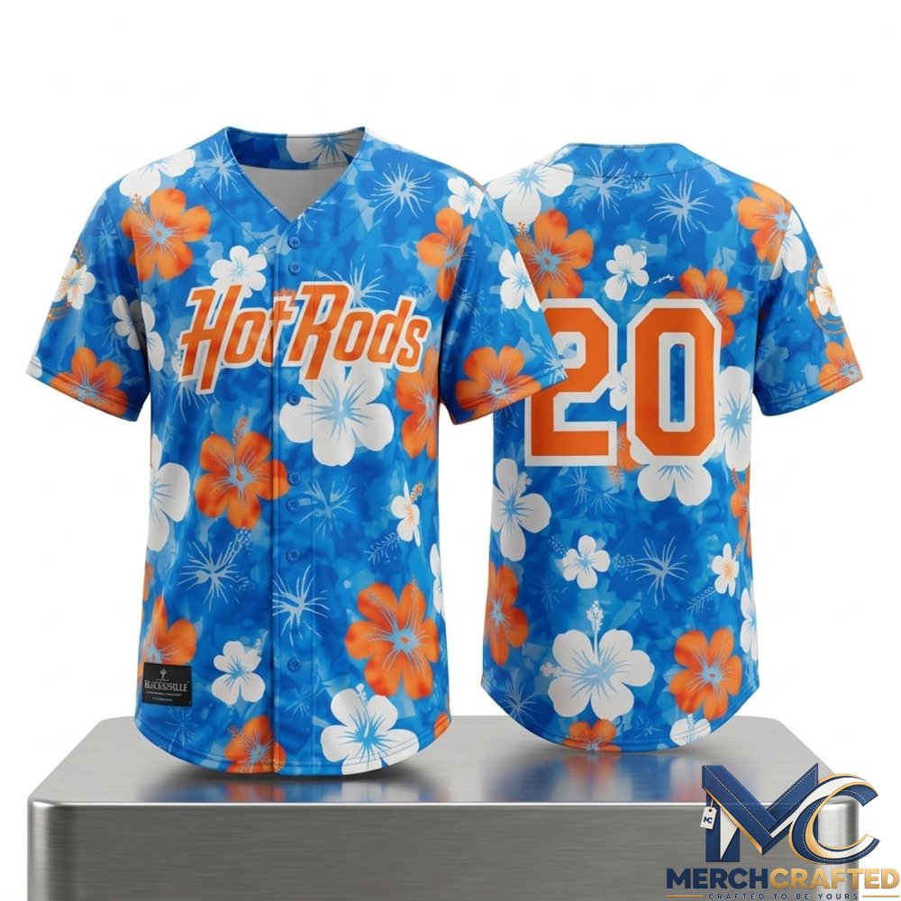 Hot Rods Margaritaville Night 2026 Baseball Jersey