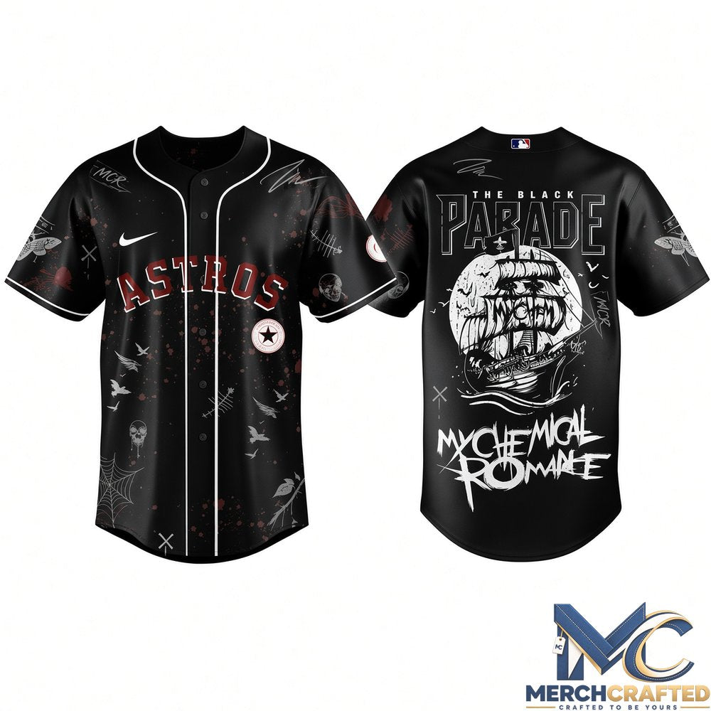 Houston Astros x My Chemical Romance The Black Parade Tour 2026 Baseball Jersey