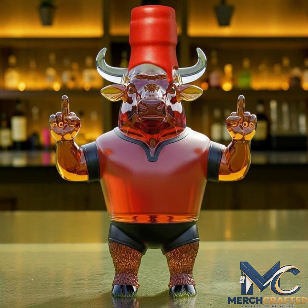 Houston Texans Bull Head 2026 Limited Edition Whiskey Decanter