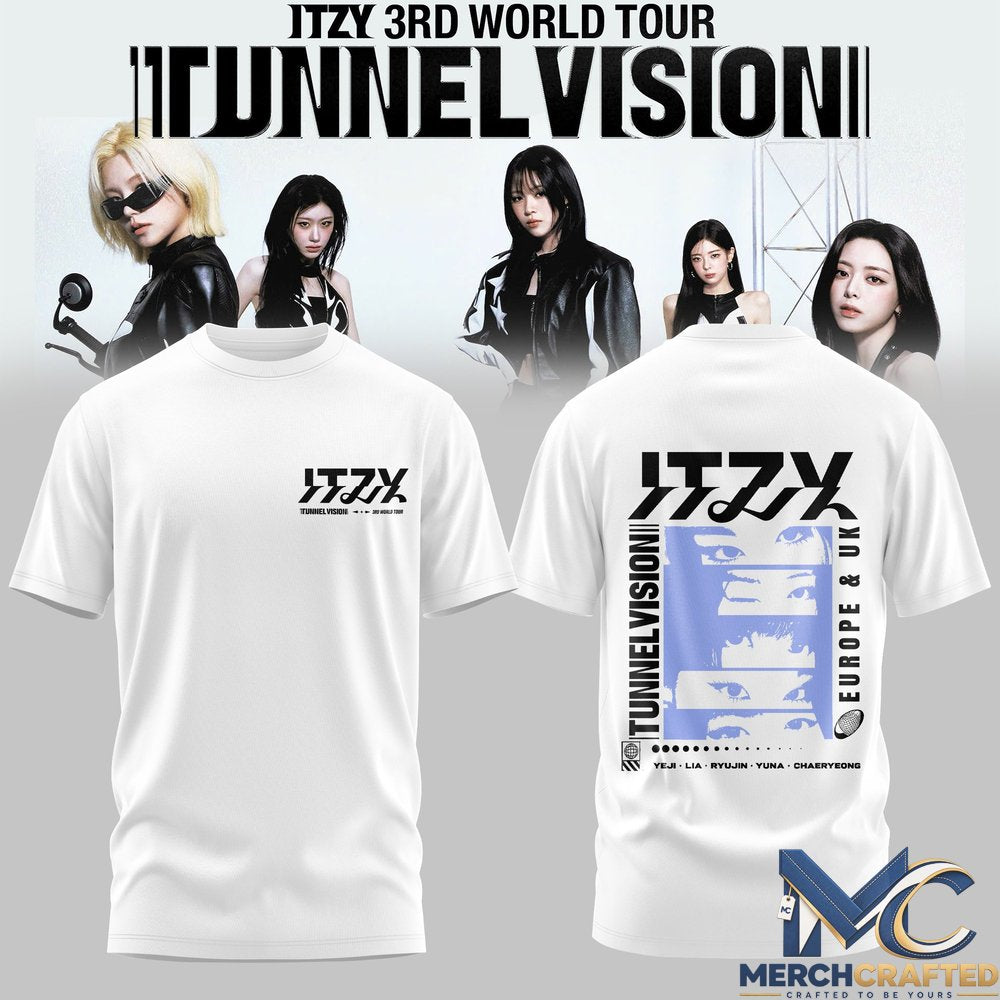 ITZY 3rd World Tour Tunnel Vision Graphic T-Shirt