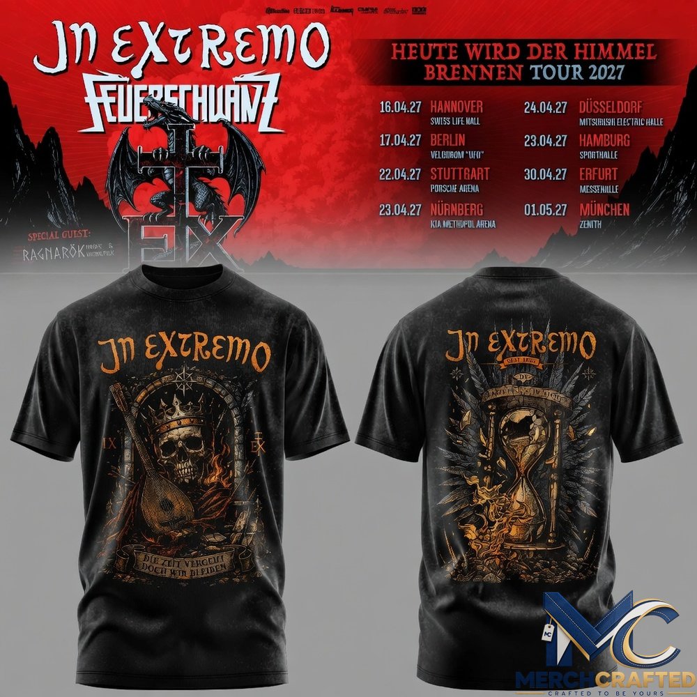 In Extremo Feuerschwanz Heute Wird Der Himmel Brennen Tour T-Shirt