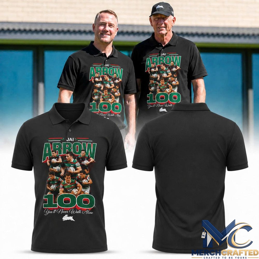 Jai Arrow 100 You'll Never Walk Alone Rabbitohs Polo Shirt