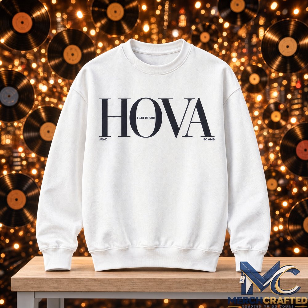 Jay-Z Fear of God HOVA 30th Anniversary Sweatshirt Classic Logo Crewneck