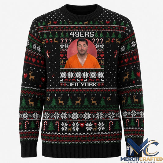 Jed York Mugshot Ugly Holiday Sweater