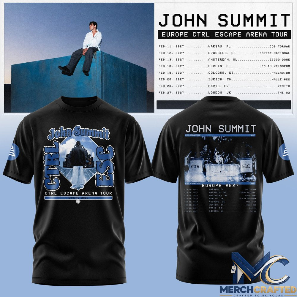 John Summit CTRL ESCAPE Europe 2027 T-Shirt