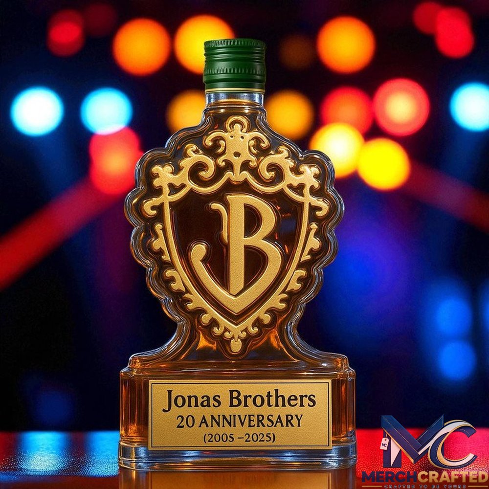 Jonas Brothers 20th Anniversary Tour Whiskey Decanter