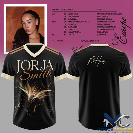 Jorja Smith 10 Years Of Jorja Smith 2027 Tour Football Jersey